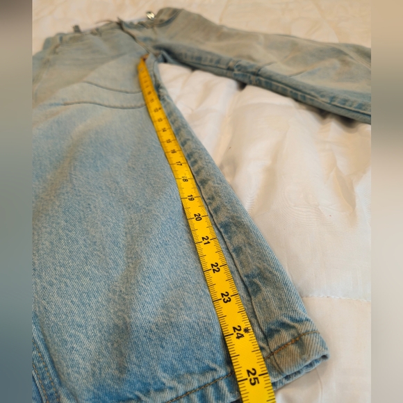 Free People We The Free Good Luck Barrel Jeans Sz 24 Kismet Wash Mid Rise Horses - Picture 8 of 8